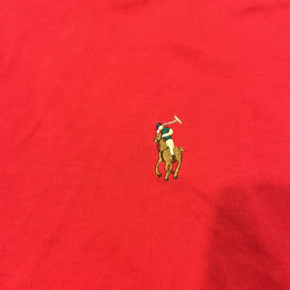 Men’s red Ralph Lauren polo classic fit - Picture 3 of 5